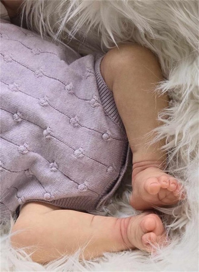 Anano 20 Inch 50 cm Reborn Dolls Girl Charlie Full Vinyl Body Anatomically Correct Baby Girl Realistic Poseable Lifelike Reborn Baby Dolls Girls That Looking Real Baby Painted Hair - Image 4
